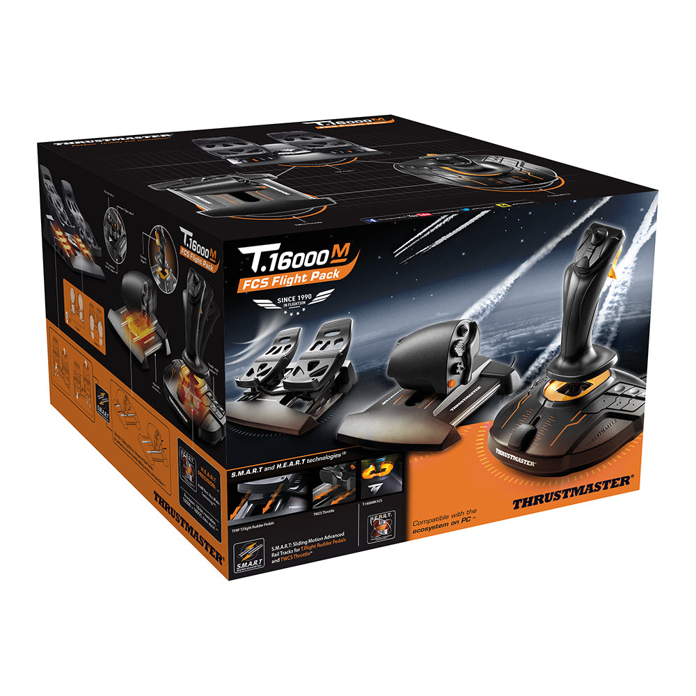 T.16000M FCS FLIGHT PACK - Joystick, Mando de potencia y Pedales para PC